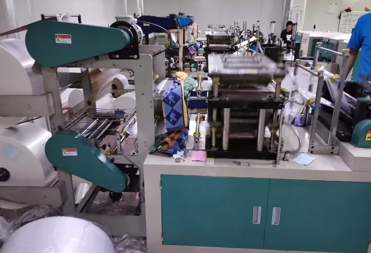 double layer plastic glove making machine 01 double layer plastic glove making machine 01