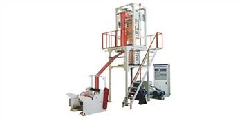 Filmblåsningsmaskin med dubbelfärgsuppsättning