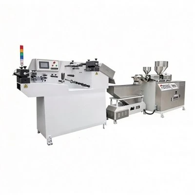 Extruderingslinje med dragkedja i plast
